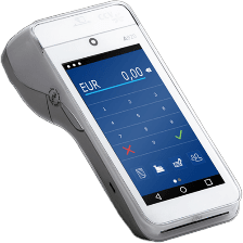 A920 mit SIM, Frontansicht