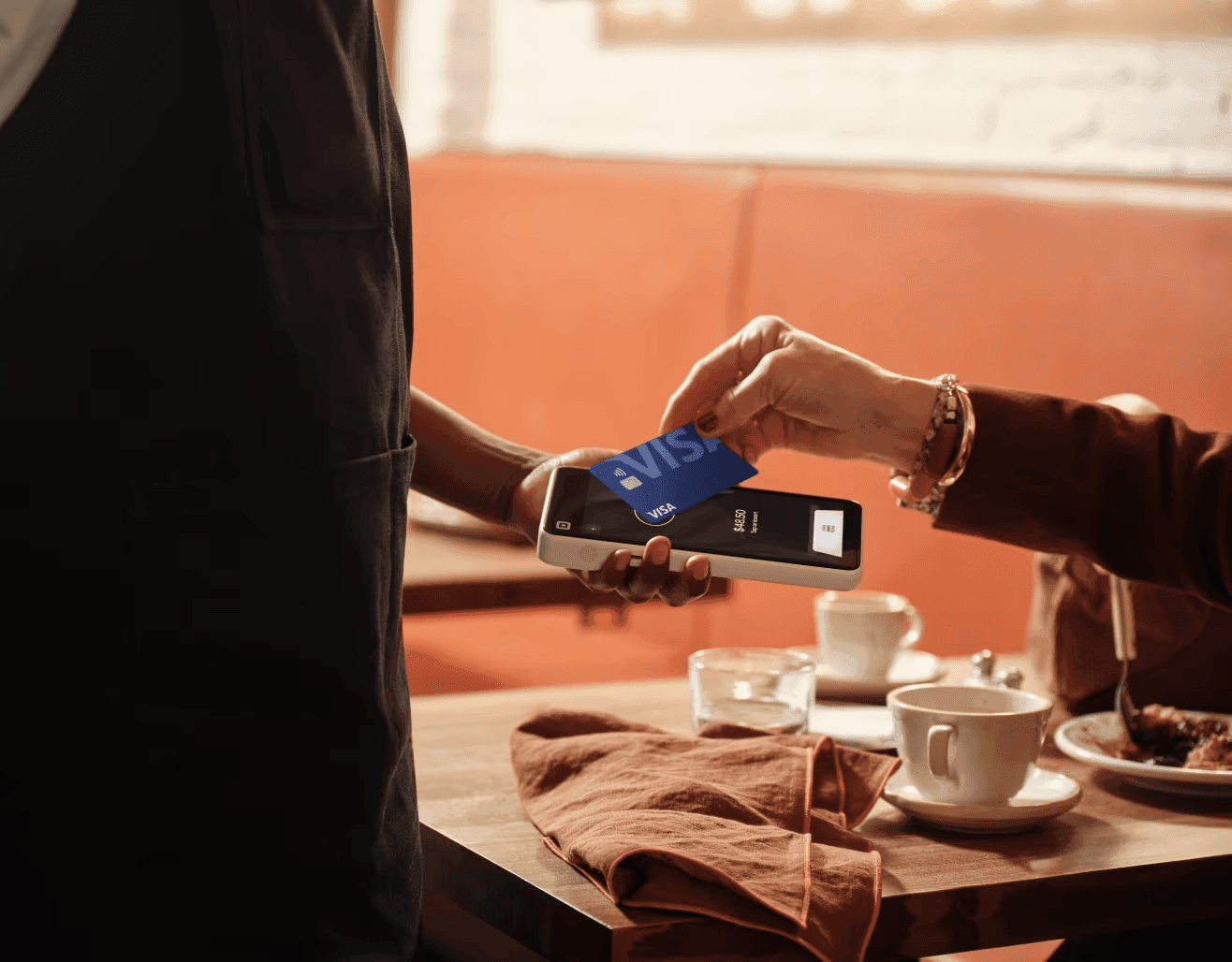 Pay2Easy Mobile Terminal in use