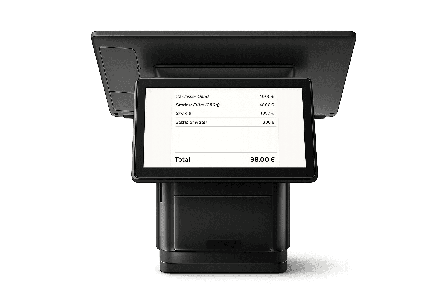 Pay2Easy Smart Terminal handheld card reader with its charging dock